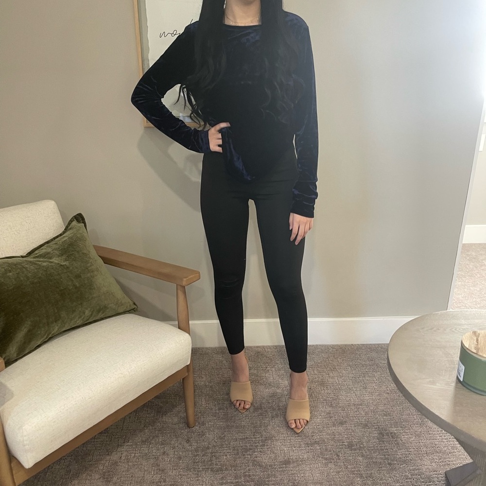 Blue Velour Shirt